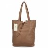 Torebka Damska Shopper Bag z Kosmetyczką firmy Herisson 15R355 Ciemno Beżowa